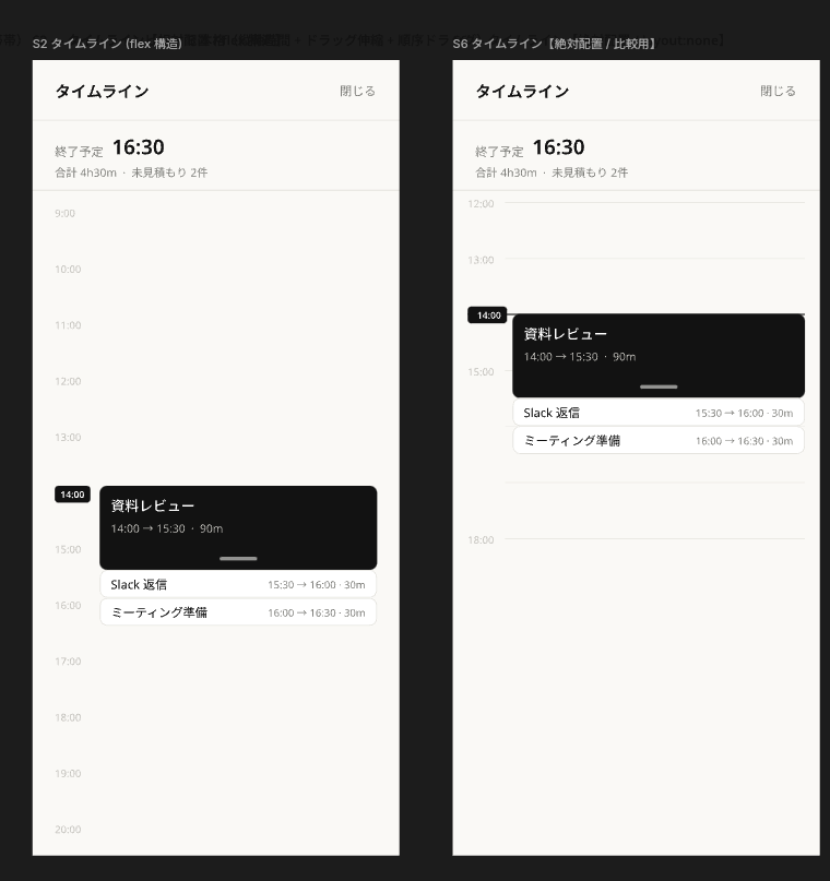 相対配置を指定した AI デザインの例